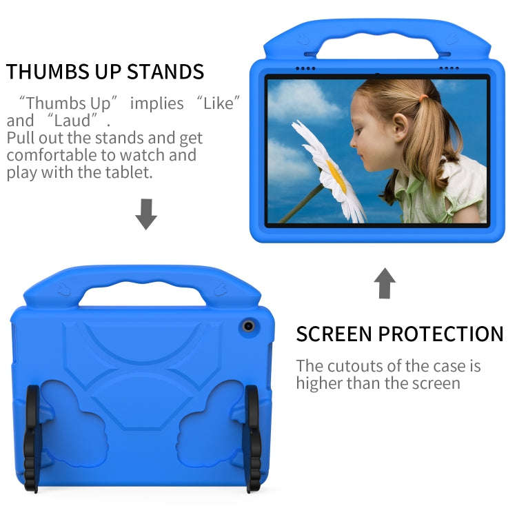 For Lenovo Tab M10 HD 10.1 TB-X505F/X505N EVA Shockproof Tablet Case with Thumb Bracket(Blue)