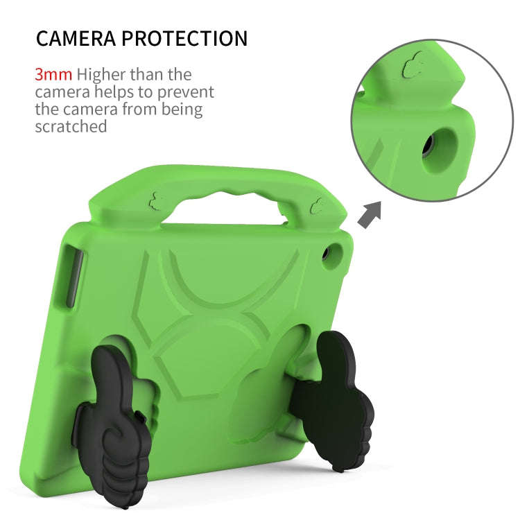For Lenovo Tab M10 HD 10.1 TB-X505F/X505N EVA Shockproof Tablet Case with Thumb Bracket(Green)