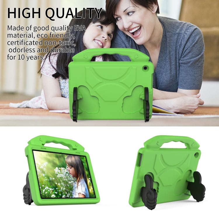 For Lenovo Tab M10 HD 10.1 TB-X505F/X505N EVA Shockproof Tablet Case with Thumb Bracket(Green)