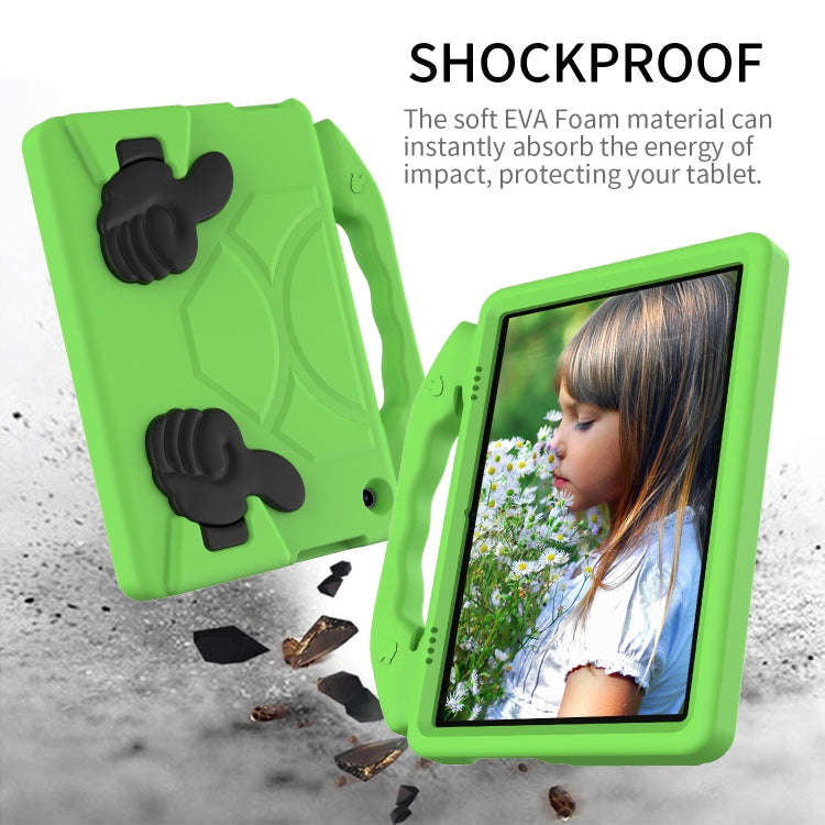 For Lenovo Tab M10 HD 10.1 TB-X505F/X505N EVA Shockproof Tablet Case with Thumb Bracket(Green)