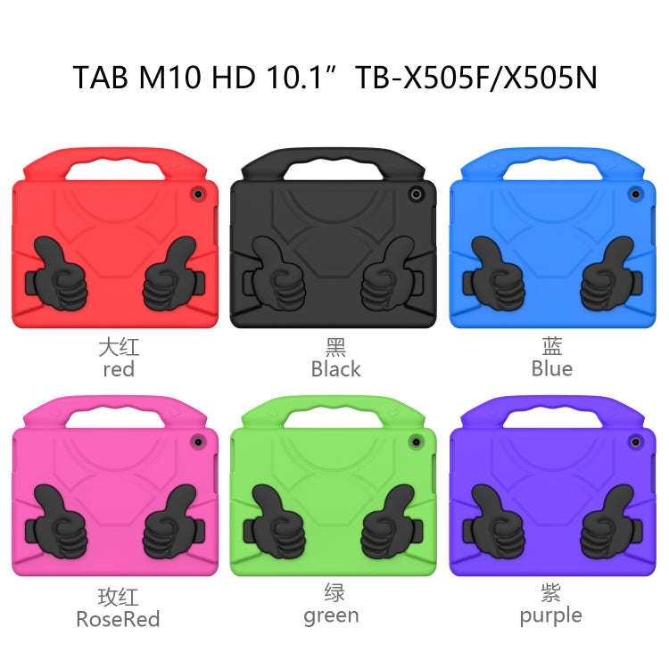 For Lenovo Tab M10 HD 10.1 TB-X505F/X505N EVA Shockproof Tablet Case with Thumb Bracket(Red)