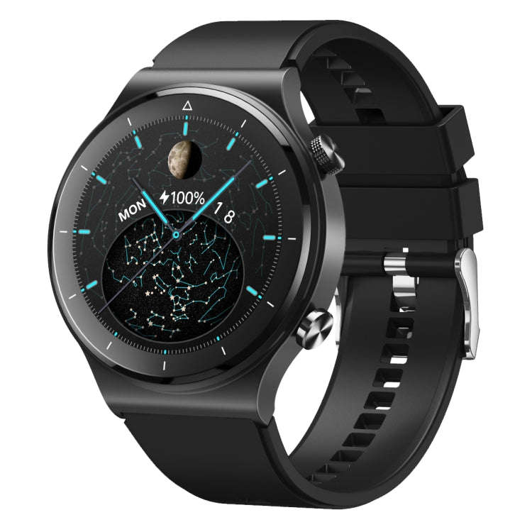 N58 IP67 1.28 inch  Touch Color Screen Smart Watch(Silicone Strap Silver)