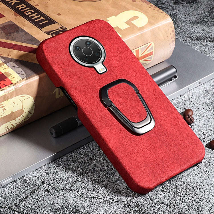 For Nokia G20 Ring Holder PU Phone Case(Red)