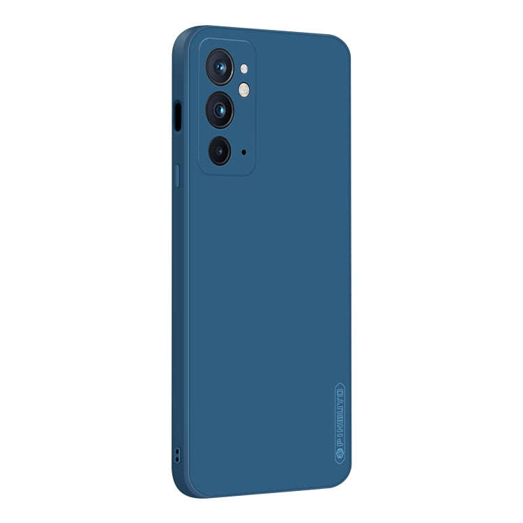 For OnePlus 9RT 5G PINWUYO Liquid Silicone TPU Phone Case(Blue)