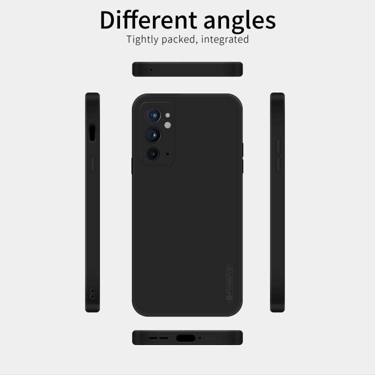 For OnePlus 9RT 5G PINWUYO Liquid Silicone TPU Phone Case(Blue)