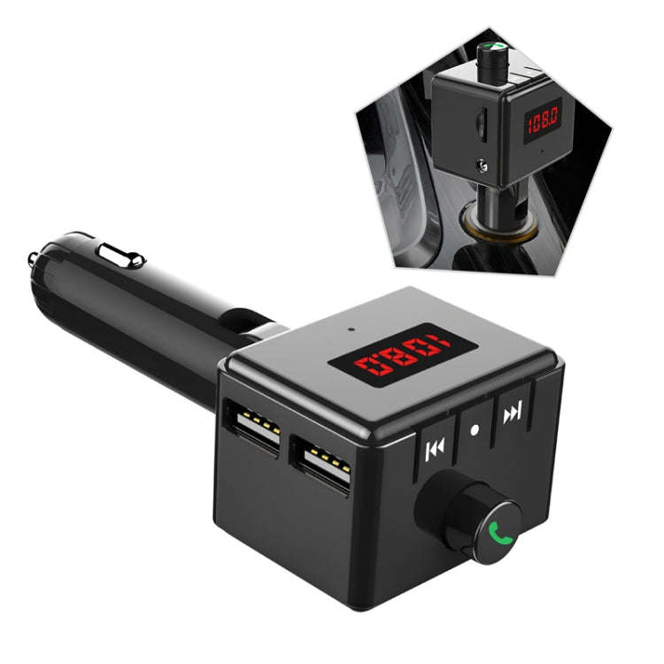 BS6 Wireless Car Bluetooth Aux Interface MP3 Player Swivel USB Port Charger