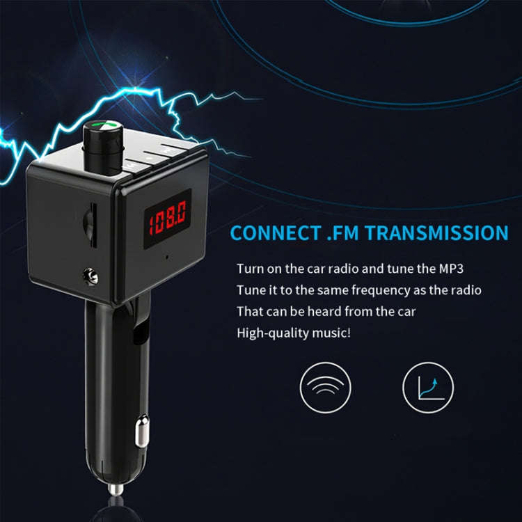 BS6 Wireless Car Bluetooth Aux Interface MP3 Player Swivel USB Port Charger