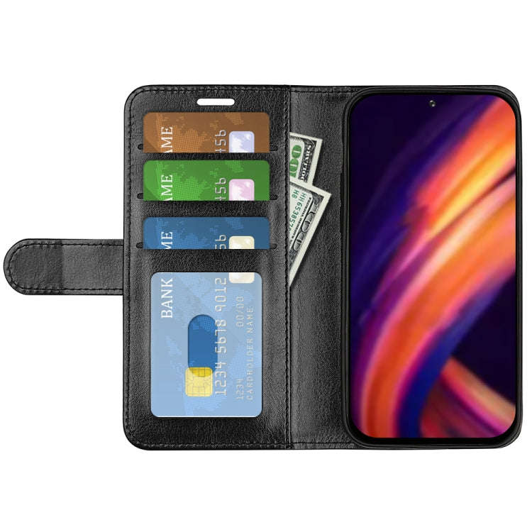 For Motorola Edge X30 R64 Texture Single Horizontal Flip Phone Case(Black)