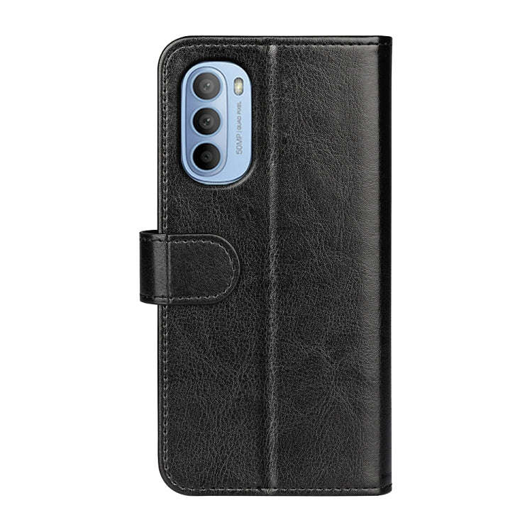 For Motorola Moto G31 4G R64 Texture Single Horizontal Flip Phone Case(Black)