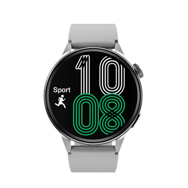 DT4 1.36 inch Silicone Watchband Color Screen Smart Watch(Silver)