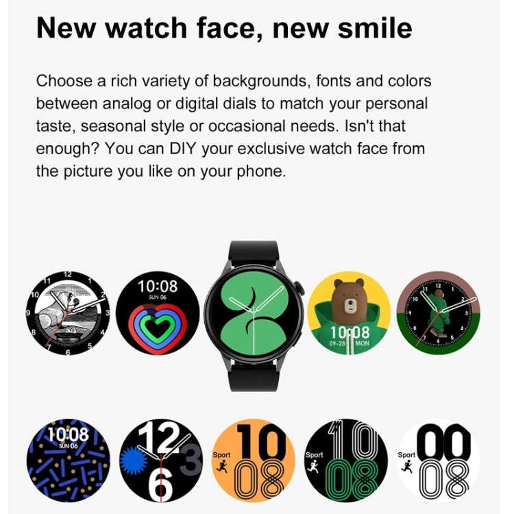 DT4 1.36 inch Silicone Watchband Color Screen Smart Watch(Pink)