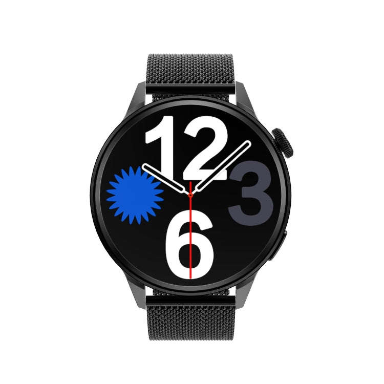 DT4 1.36 inch Steel Watchband Color Screen Smart Watch(Black)