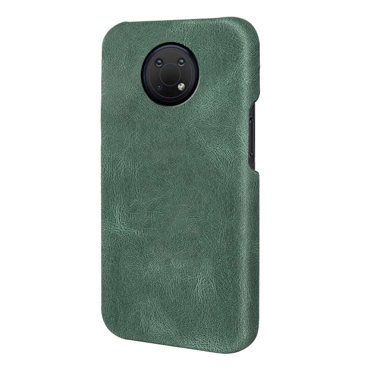 For Nokia G10 Ring Holder PU Phone Case(Dark Green)