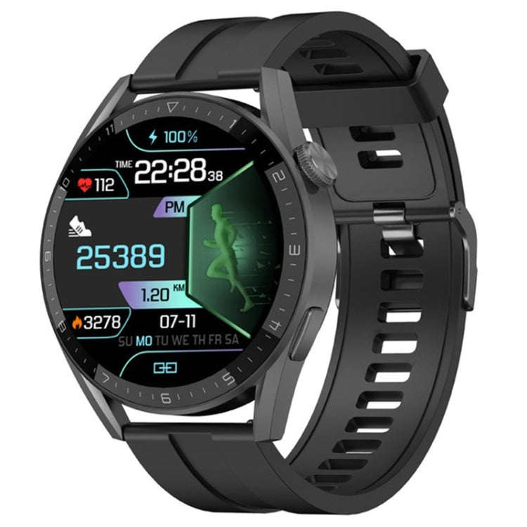 DT3 Max 1.36 inch Silicone Watchband Color Screen Smart Watch(Black)