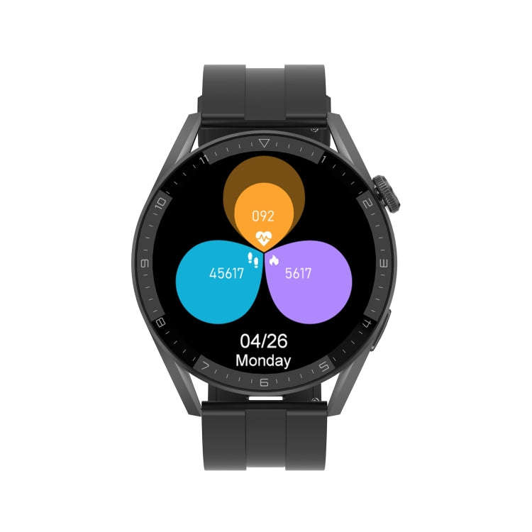 DT3 Max 1.36 inch Silicone Watchband Color Screen Smart Watch(Black)