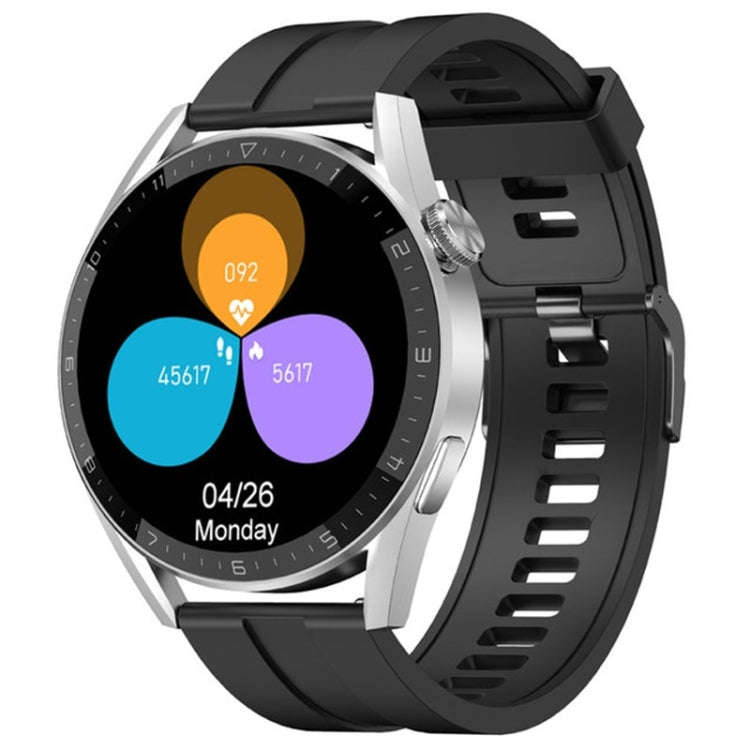 DT3 Max 1.36 inch Silicone Watchband Color Screen Smart Watch(Silver)