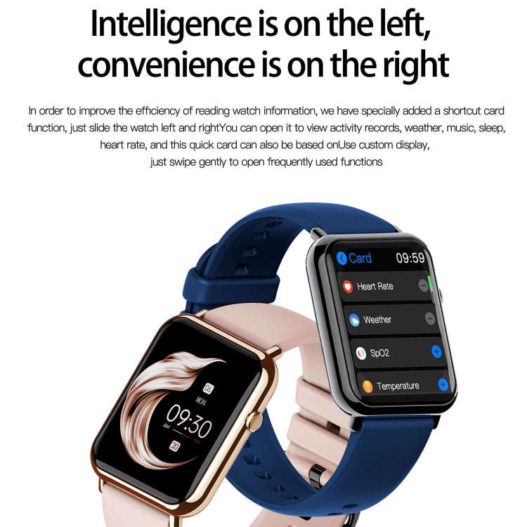 Q19 Pro IP67 Waterproof 1.69 inch Smartwatch(Silver)