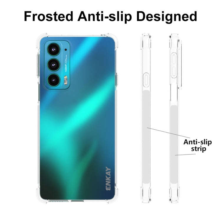 For Motorola Edge 20 ENKAY Transparent TPU Shockproof Case