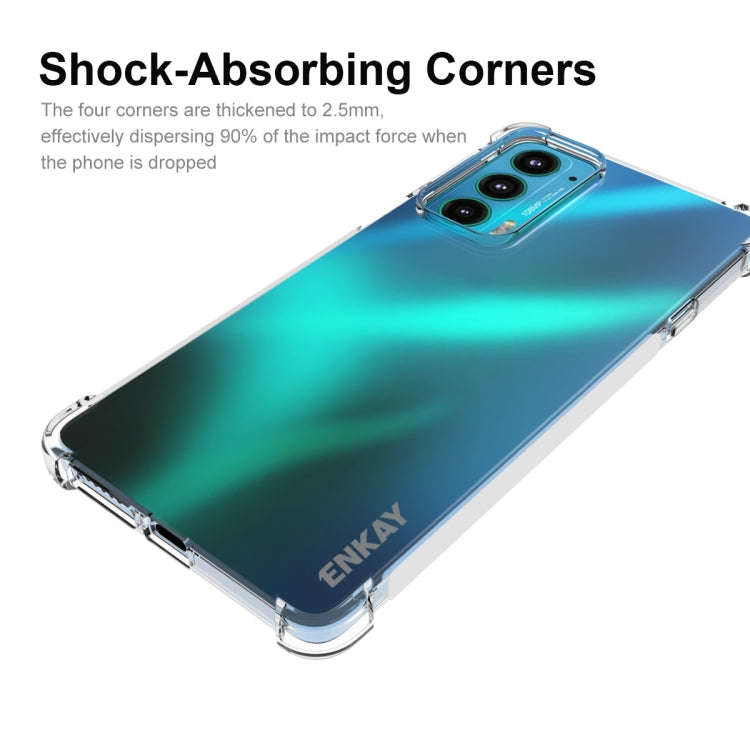 For Motorola Edge 20 ENKAY Transparent TPU Shockproof Case