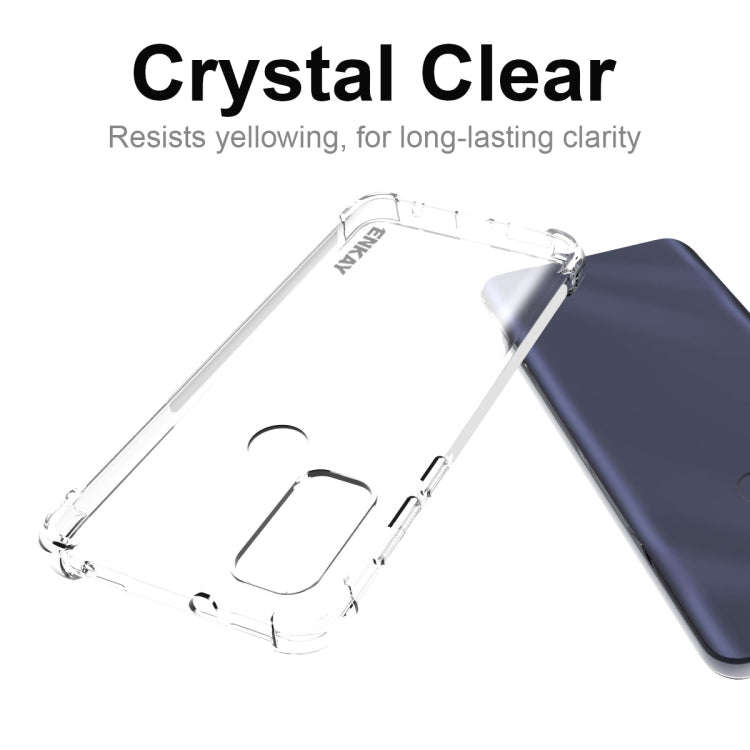 For Motorola G Pure ENKAY Transparent TPU Shockproof Case