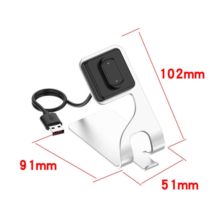 For Huami Amazfit GTS 3 / GTR 3 / GTR 3 Pro Fast Charging Magnetic Stand(Silver)