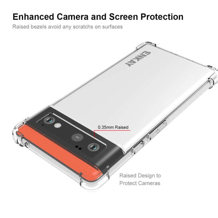 For Google Pixel 6 ENKAY Transparent TPU Shockproof Case
