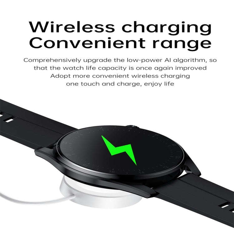 T3 IP68 1.36 inch Silicone Watchband Color Screen Smart Watch(Black)