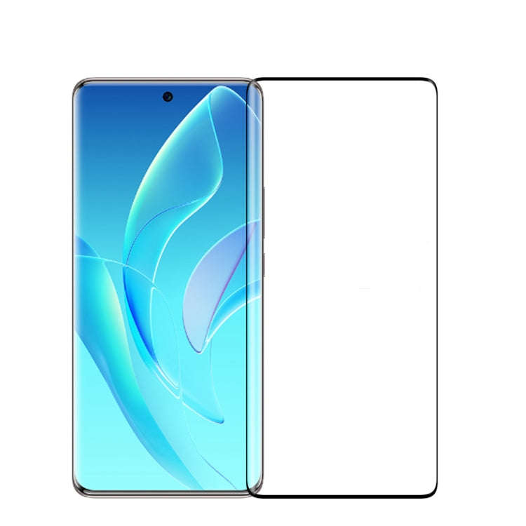 For Honor 60 Pro PINWUYO 9H 3D Hot Bending Tempered Glass Film(Black)