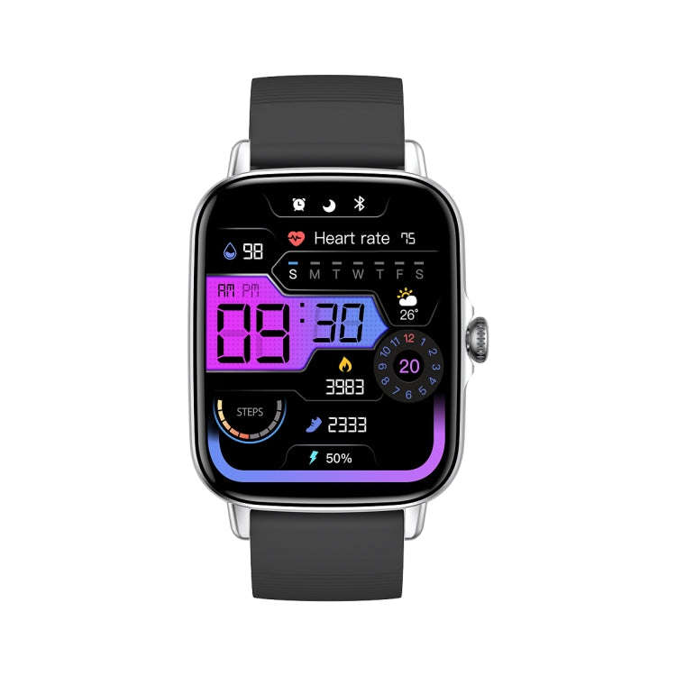 KT58 IP67 1.69 inch Color Screen Smart Watch(Silver)