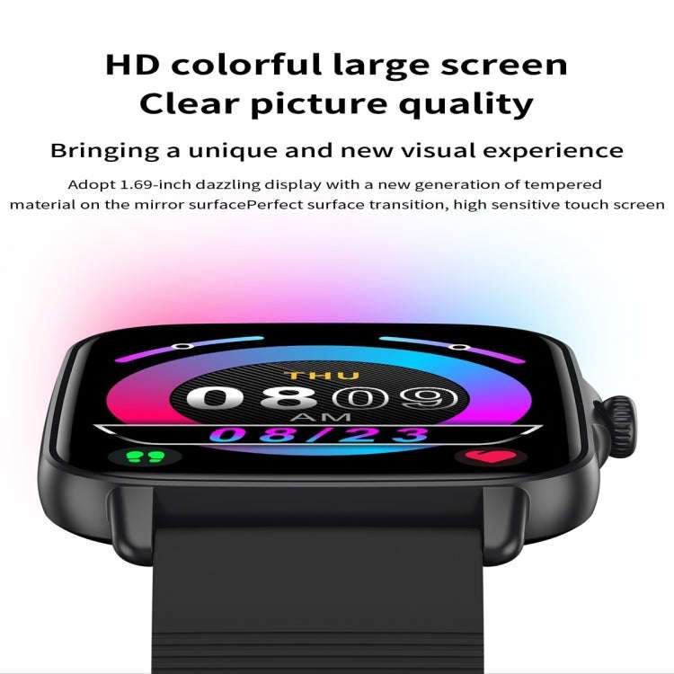 KT58 IP67 1.69 inch Color Screen Smart Watch(Pink)