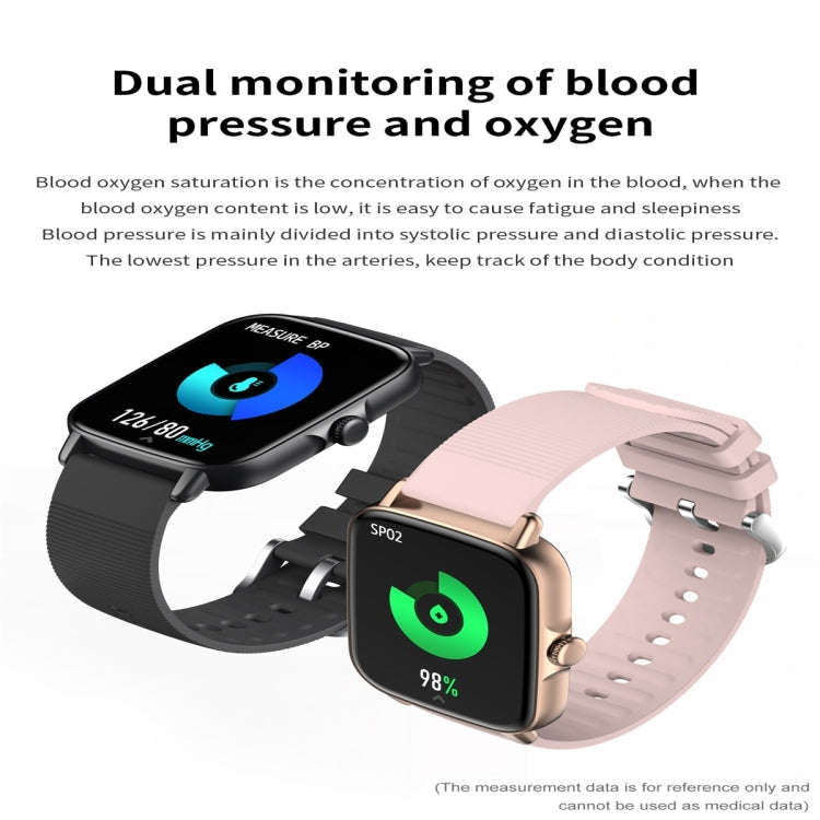 KT58 IP67 1.69 inch Color Screen Smart Watch(Pink)