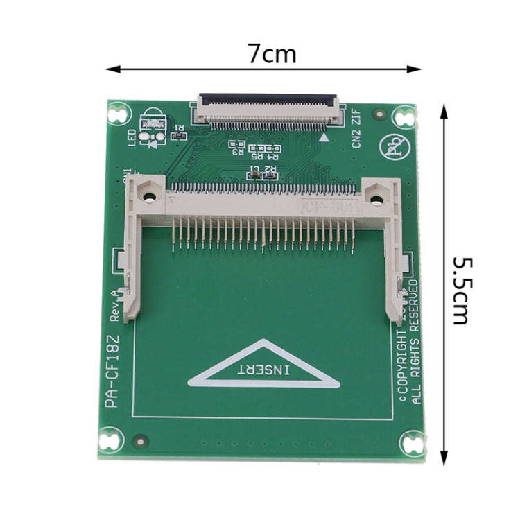 1.8 Inch 50 Pin Compact Flash CF Memory Card to ZIF/CE SSD HDD Adapter Card
