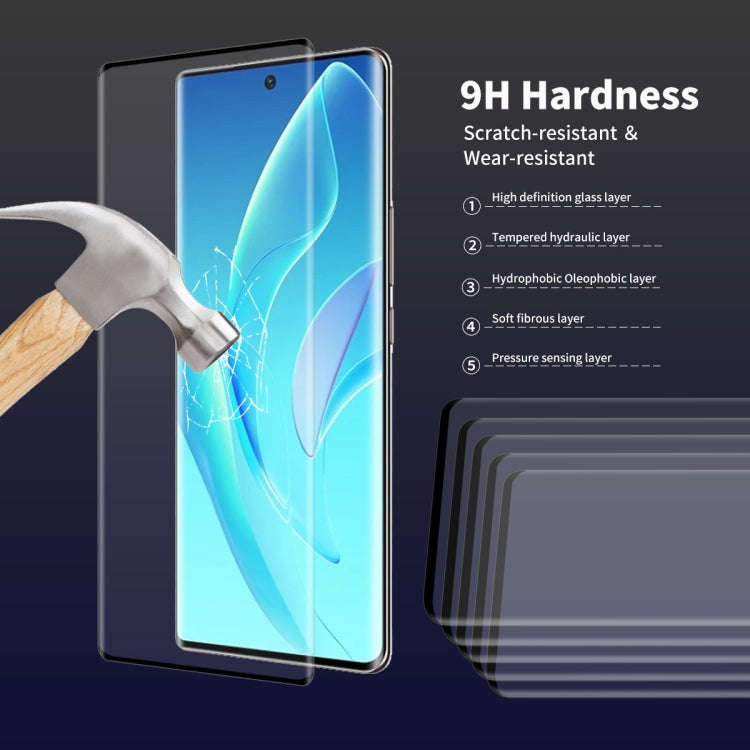 5 PCS For Honor 70 / 60 ENKAY 3D Hot Bending Explosion-proof Full Tempered Glass Film