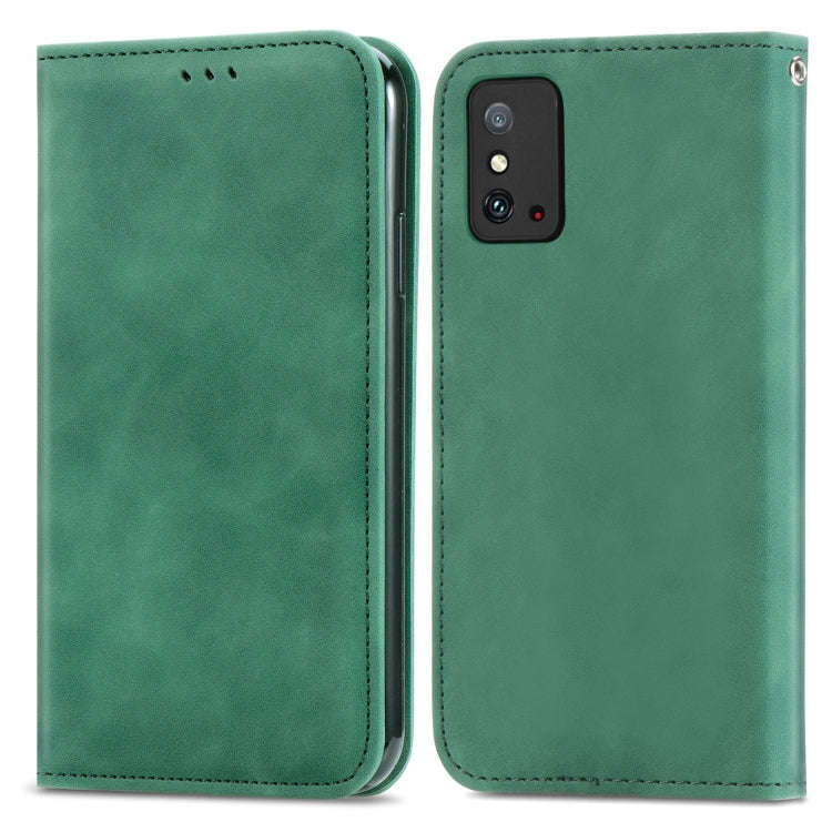 For Honor X10 Max 5G Retro Skin Feel Magnetic Horizontal Flip Leather Phone Case(Green)