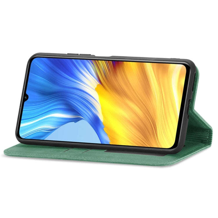 For Honor X10 Max 5G Retro Skin Feel Magnetic Horizontal Flip Leather Phone Case(Green)