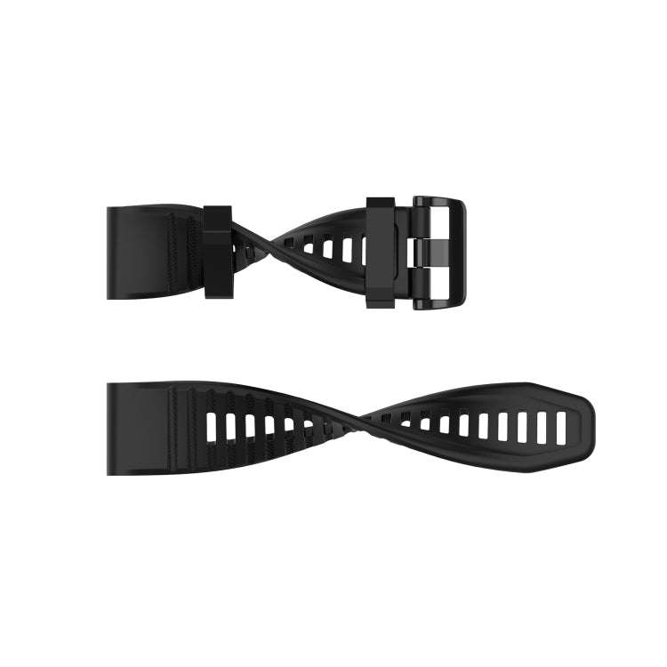 For Garmin Fenix 3 26mm Silicone Watch Band(Blue)