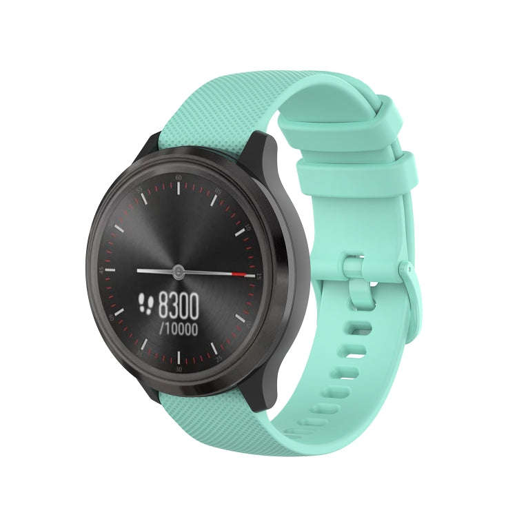 For Ticwatch Pro 3 Lite Checkered Silicone Watch Band(Water Duck)