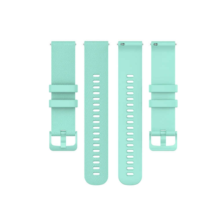 For Ticwatch Pro 3 Lite Checkered Silicone Watch Band(Water Duck)