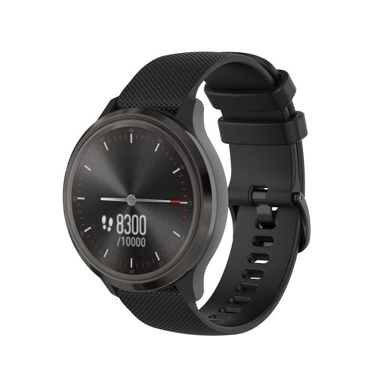 For Amazfit GTS Checkered Silicone Watch Band(White)