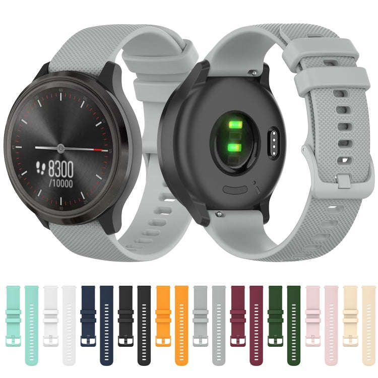 For Huawei Watch 2 Checkered Silicone Watch Band(Grey)
