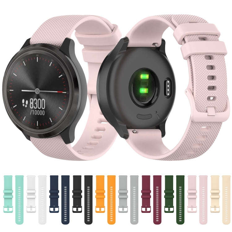 For Honor Watch ES Checkered Silicone Watch Band(White)