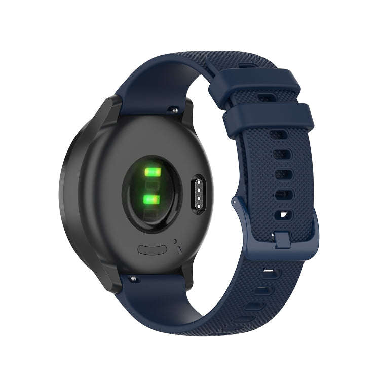 For Honor Magic Watch 2 42mm Checkered Silicone Watch Band(Blue)