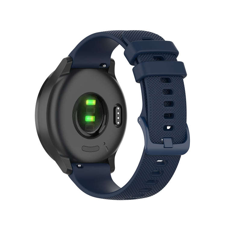 For Huawei Watch GT 3 46mm 22mm Checkered Silicone Watch Band(Blue)
