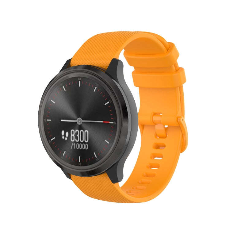 For Honor Watch Dream 22mm Checkered Silicone Watch Band(Yellow)