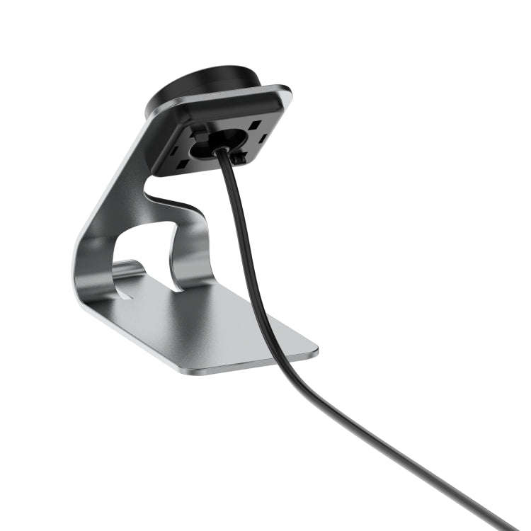 For Garmin Fenix 7S Smart Watch Metal Charger Stand(Gray)