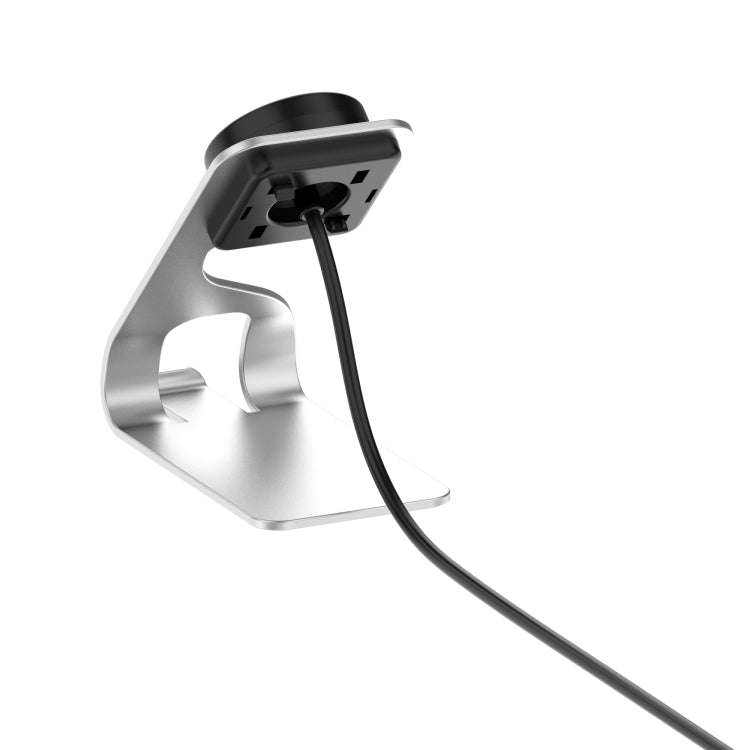 For Garmin Fenix 7X Smart Watch Metal Charger Stand(Silver)