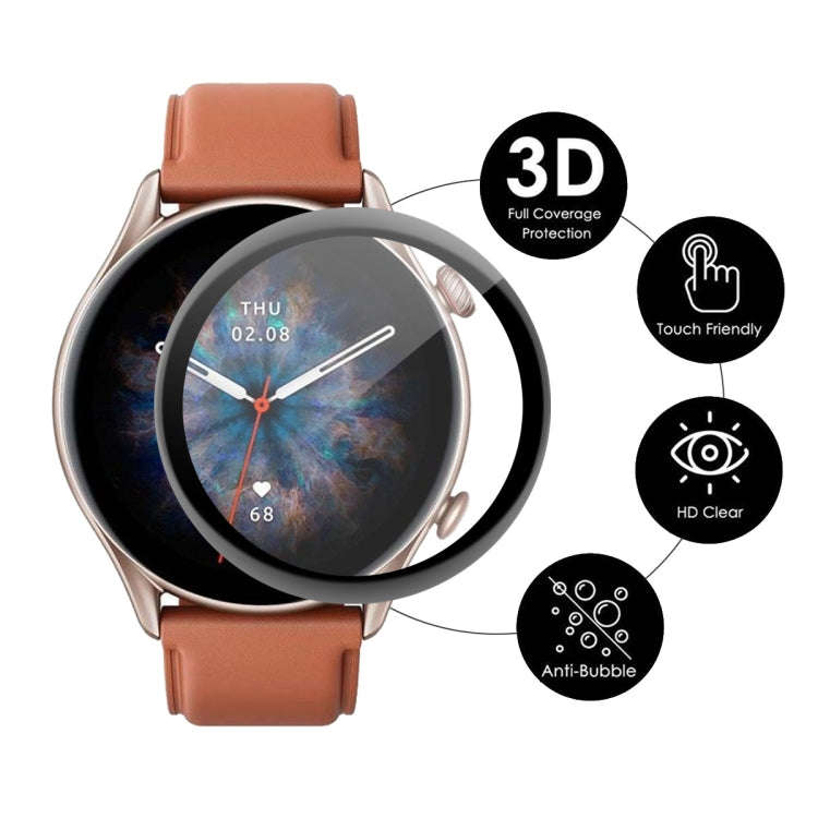 1 PC ENKAY 3D Full Coverage Soft PC Edge + PMMA HD Screen Protector Film For Amazfit GTR 3 Pro
