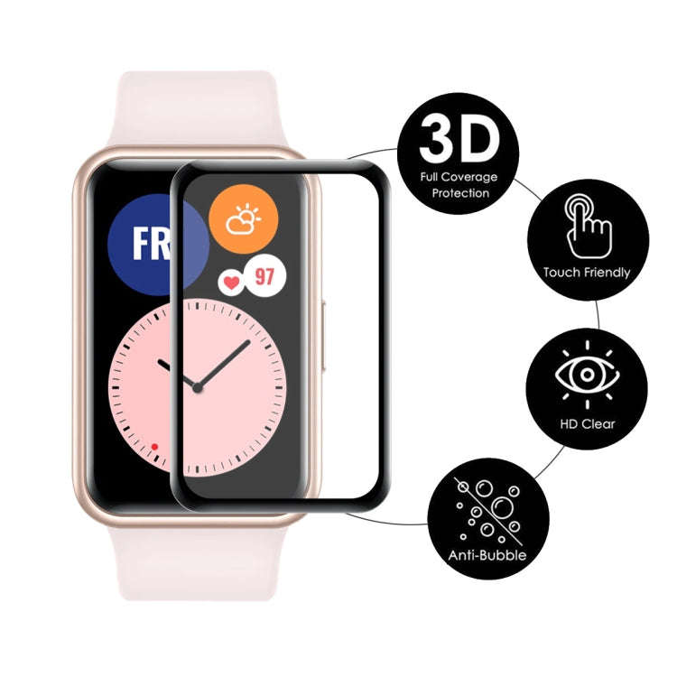 2 PCS ENKAY 3D Full Coverage Soft PC Edge + PMMA HD Screen Protector Film For Huawei Watch Fit mini