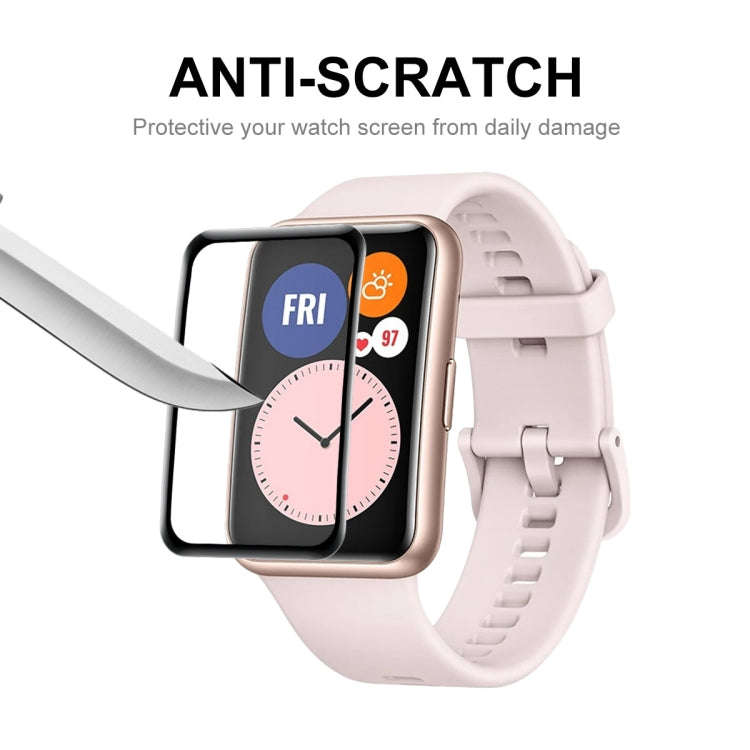 2 PCS ENKAY 3D Full Coverage Soft PC Edge + PMMA HD Screen Protector Film For Huawei Watch Fit mini