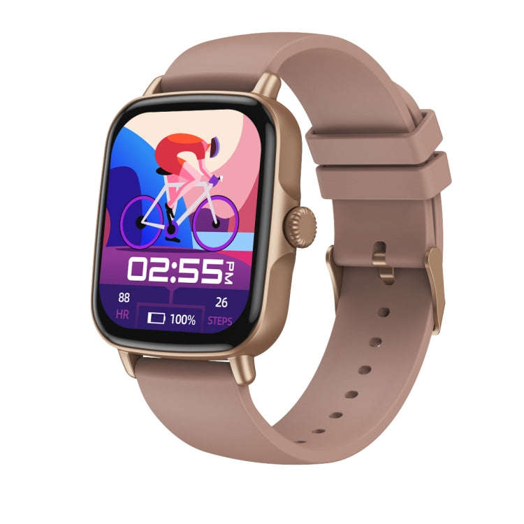 AW18 1.69inch Color Screen Smart Watch, Support Bluetooth Call / Heart Rate Monitoring(Coffee)
